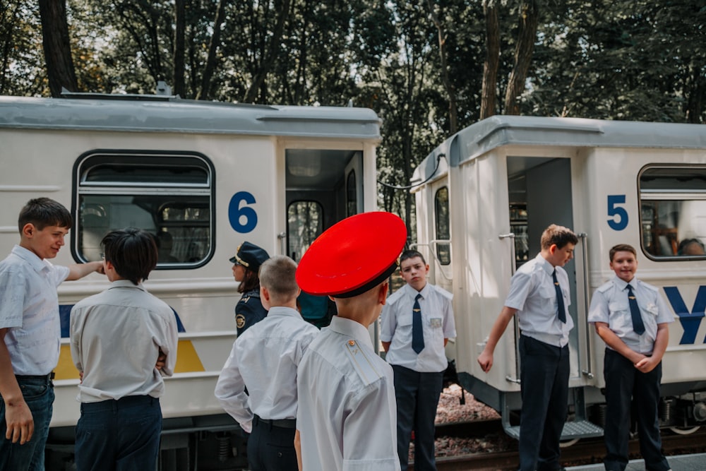 unknown persons standing outdoors