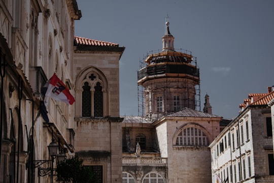 brown concrete building in Assumption Cathedral in Dubrovnik Croatia