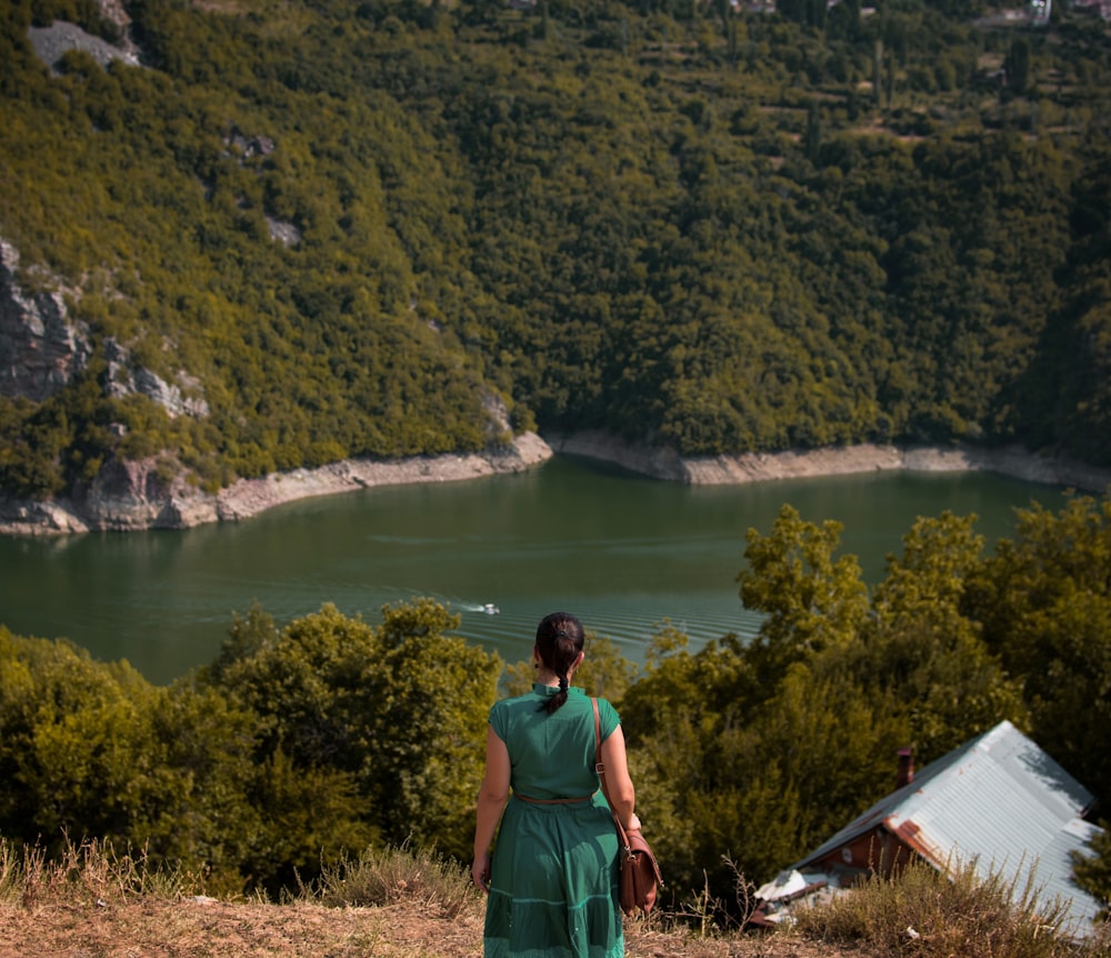 woman standing on grass