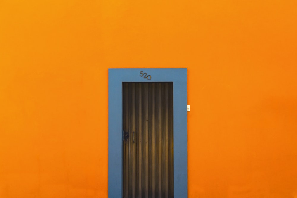 brown wooden door