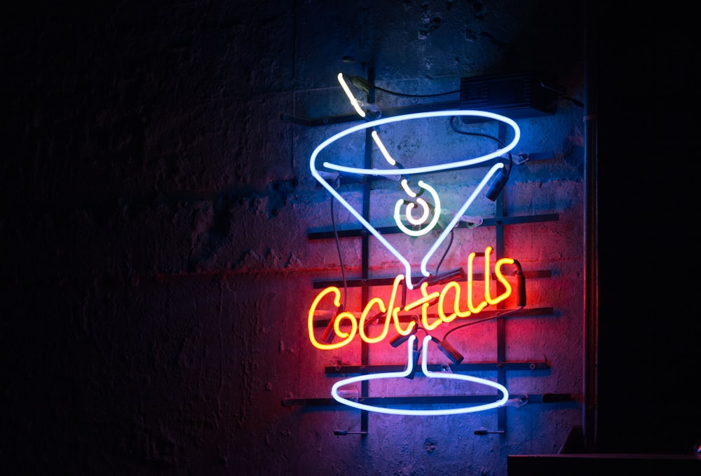 cocktalls neon signage