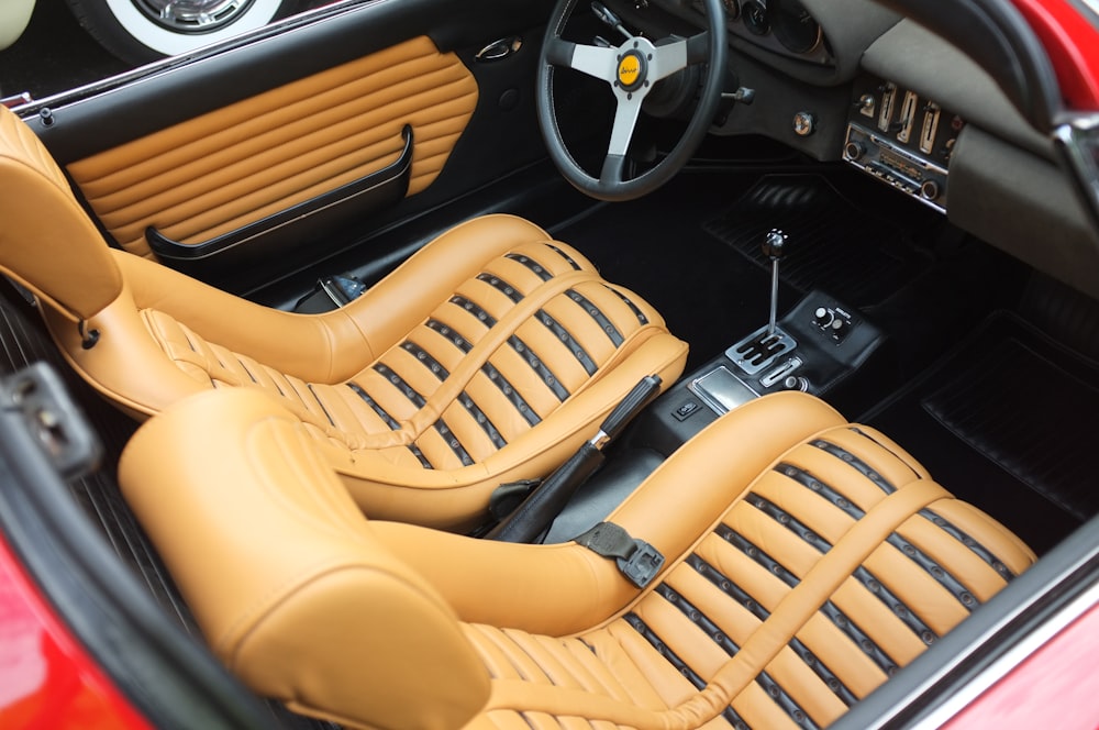 Brown And Black Vehicle Interior Photo Free Machine Image