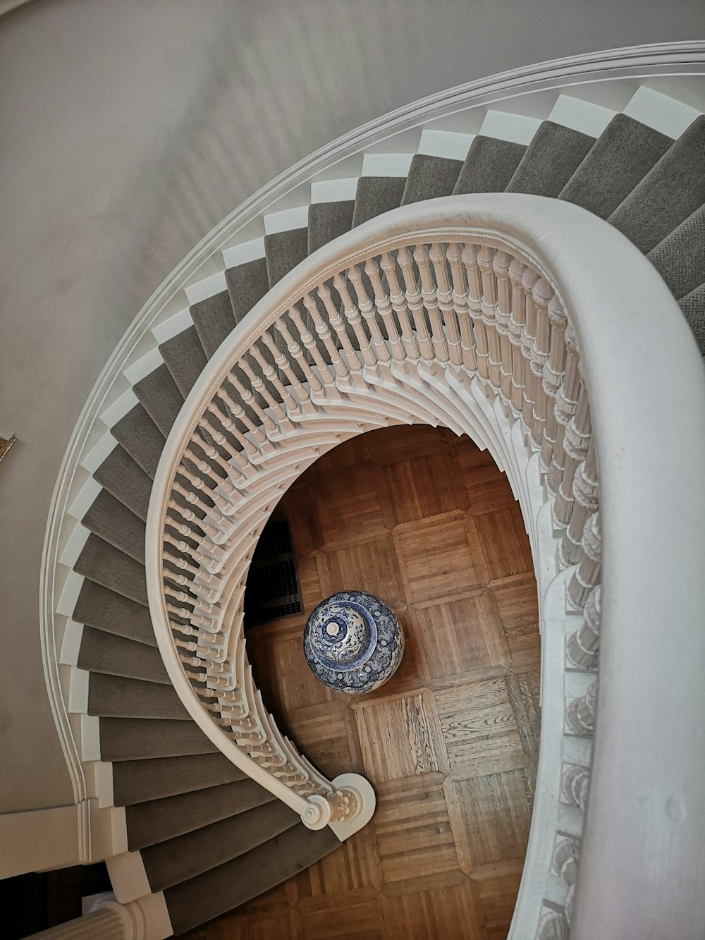 white concrete stair