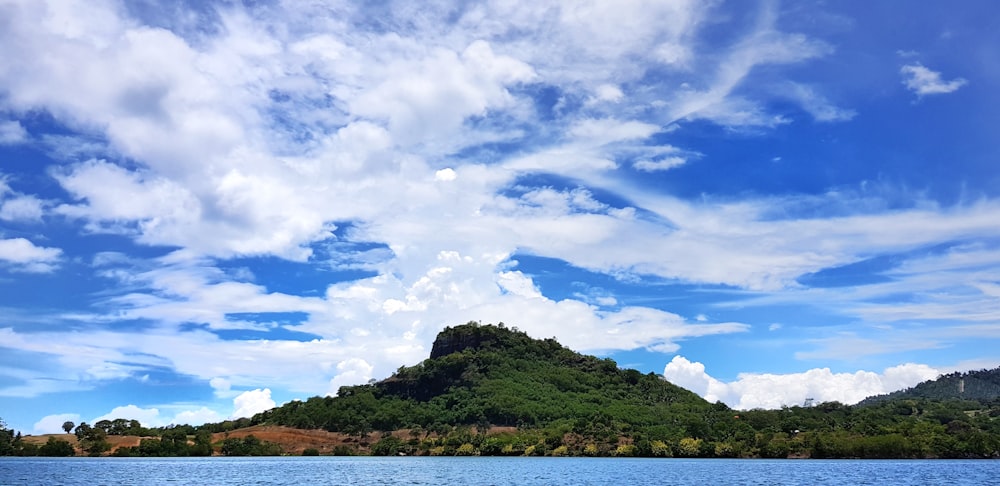 clouds over mountain