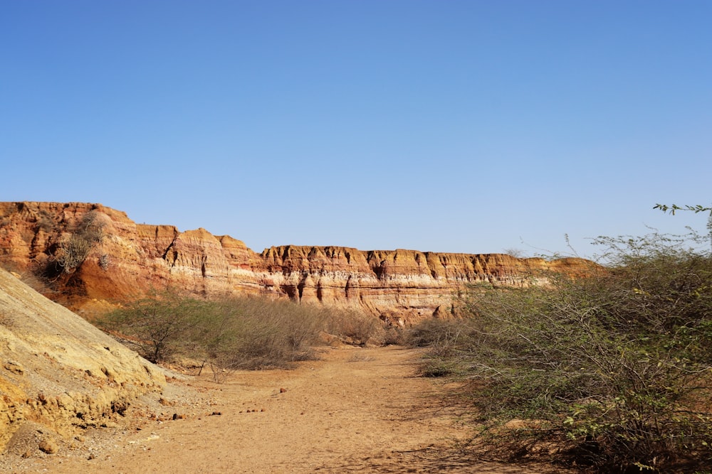 landscape photography of badlands