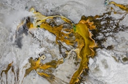 yellow and gray abstract painting