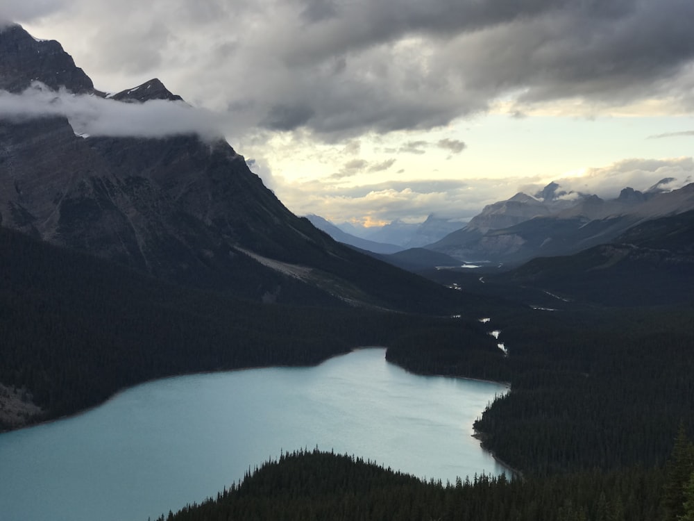 landscape photography of mountain