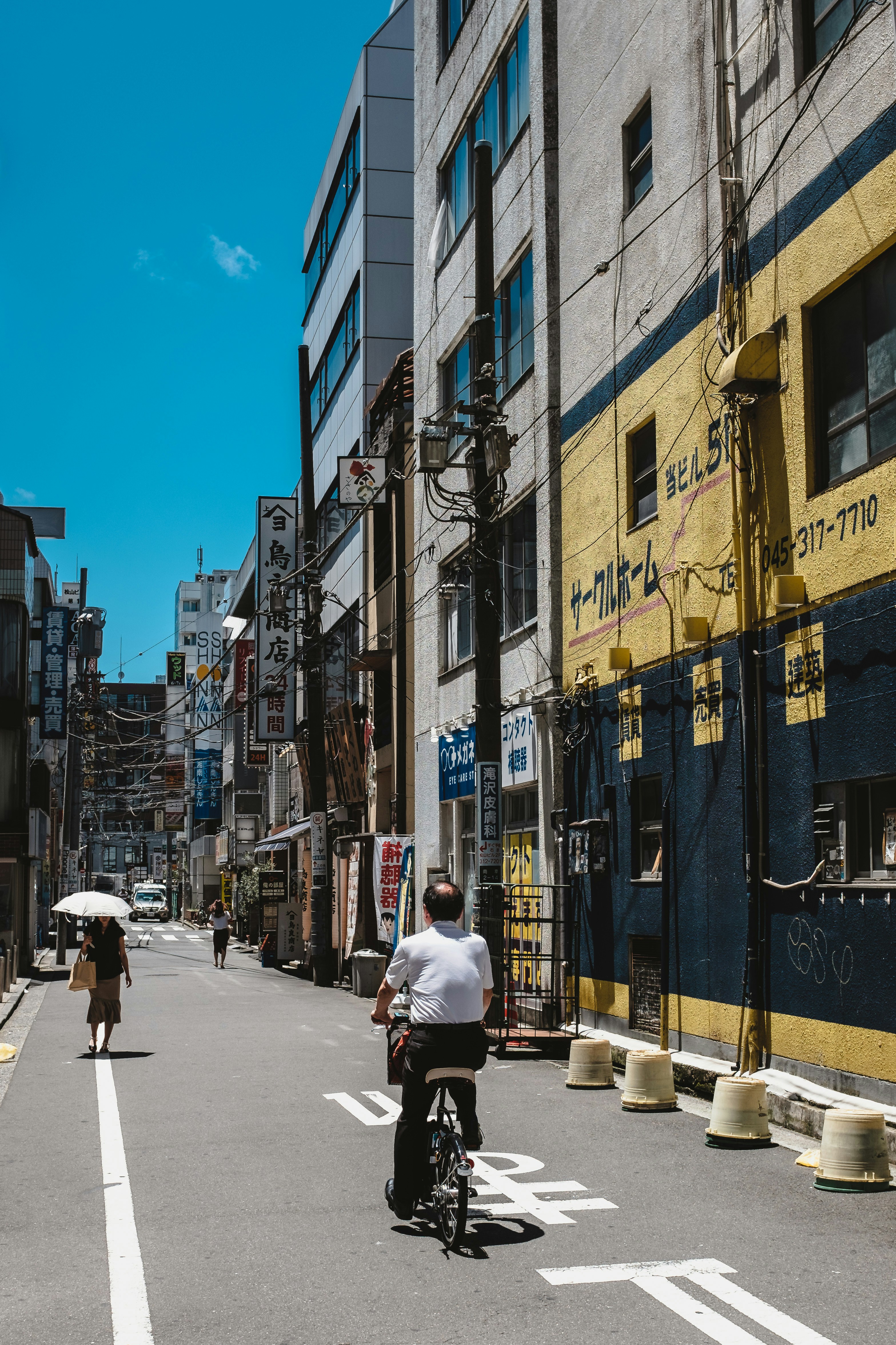 Mann auf dem Fahrrad