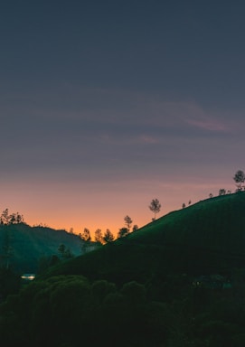 mountain during golden hour