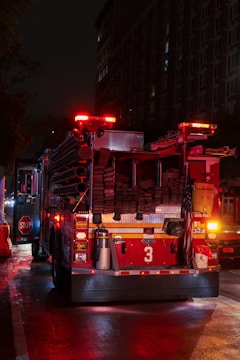 red fire truck