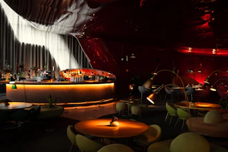 red and brown restaurant
