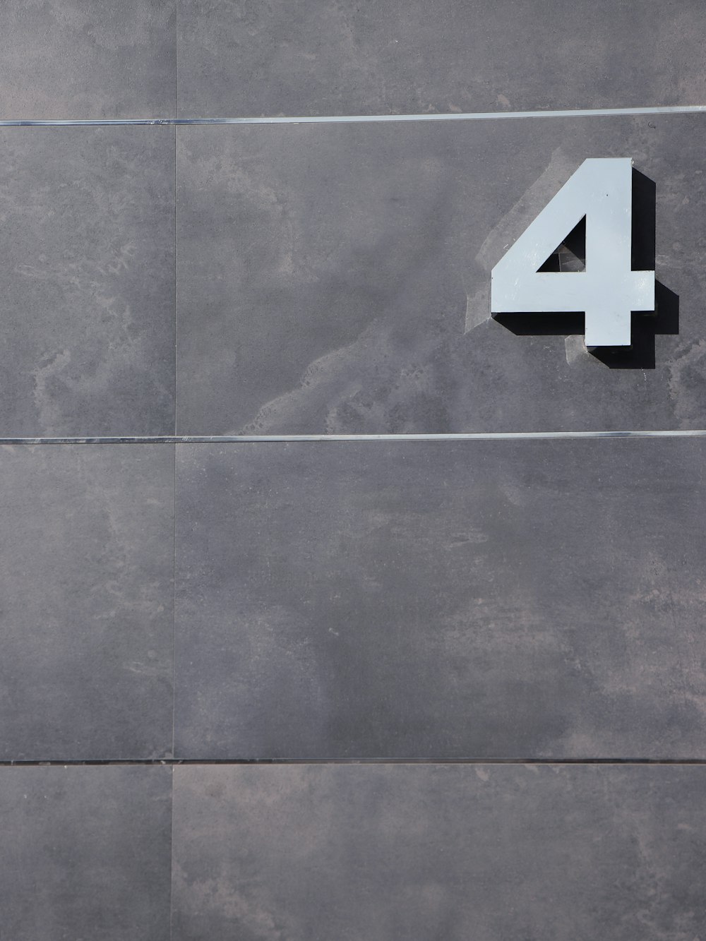 number cutout wall decor