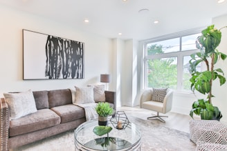 Tidy living room after thorough house cleaning service on the Sunshine Coast.