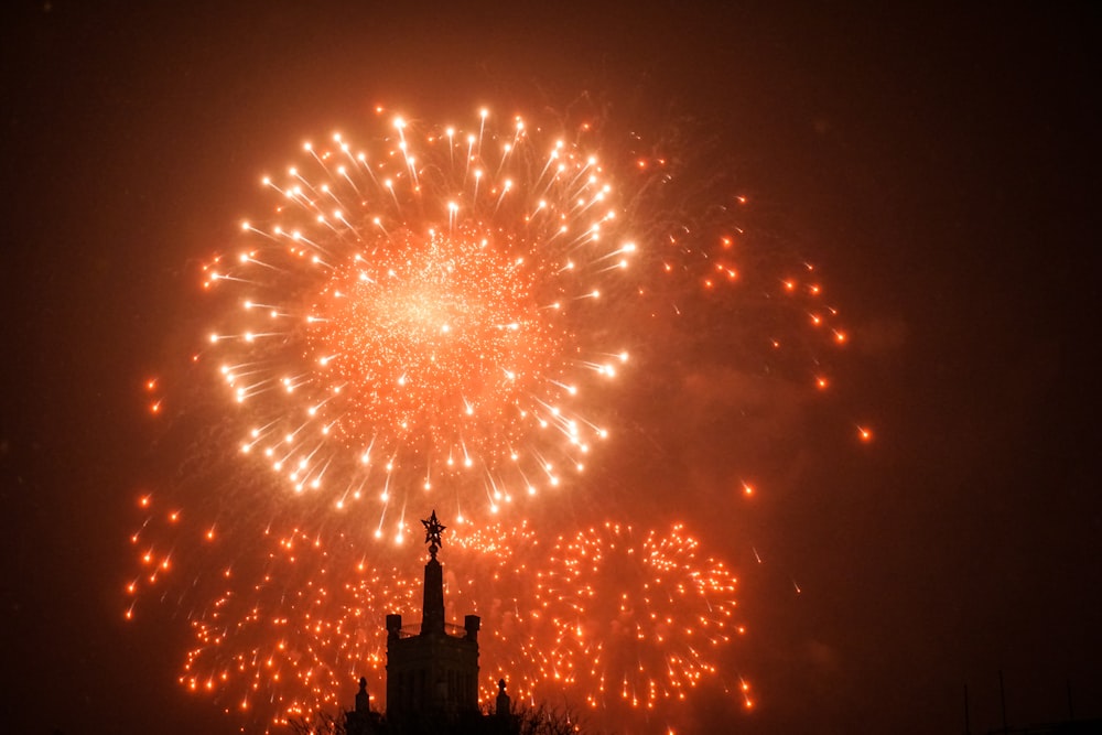 fireworks display at night