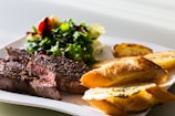 cooked foods on white ceramic plate