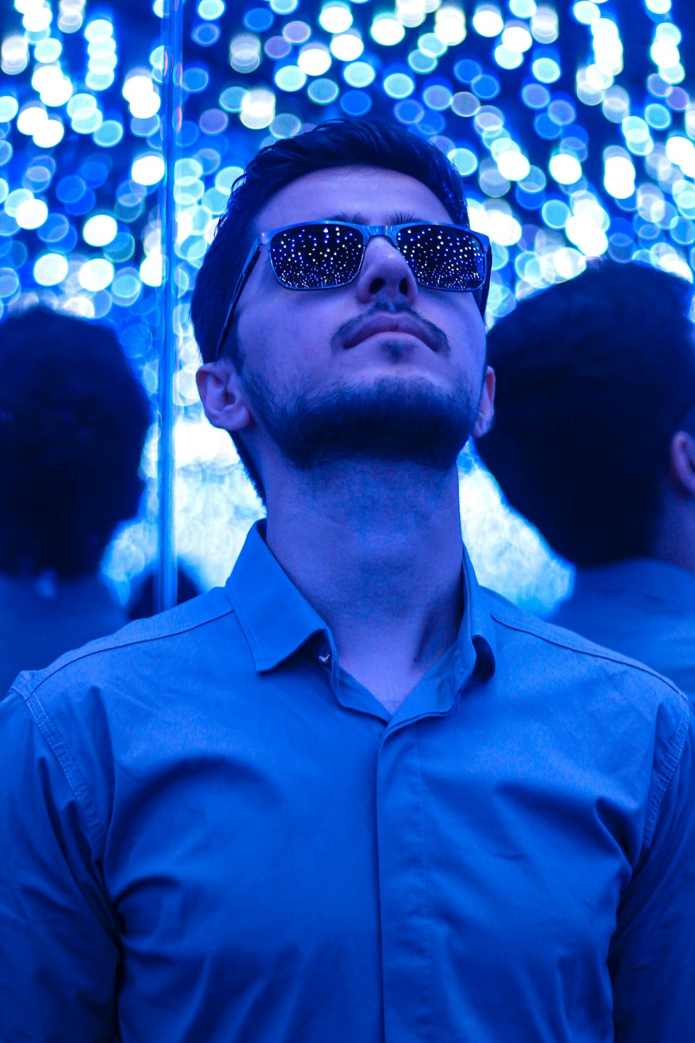 man wearing sunglasses