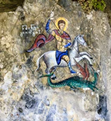 A playful dragon and a brave knight in a coloring page full of adventure.