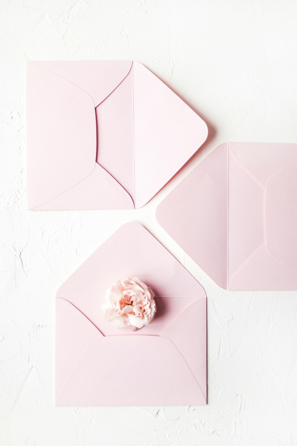 pink envelops