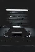parked black car