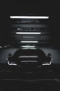 parked black car