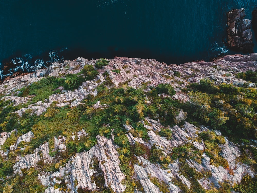 bird's-eye photography of mountain