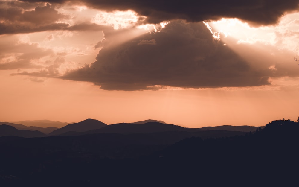 mountains during golden hour