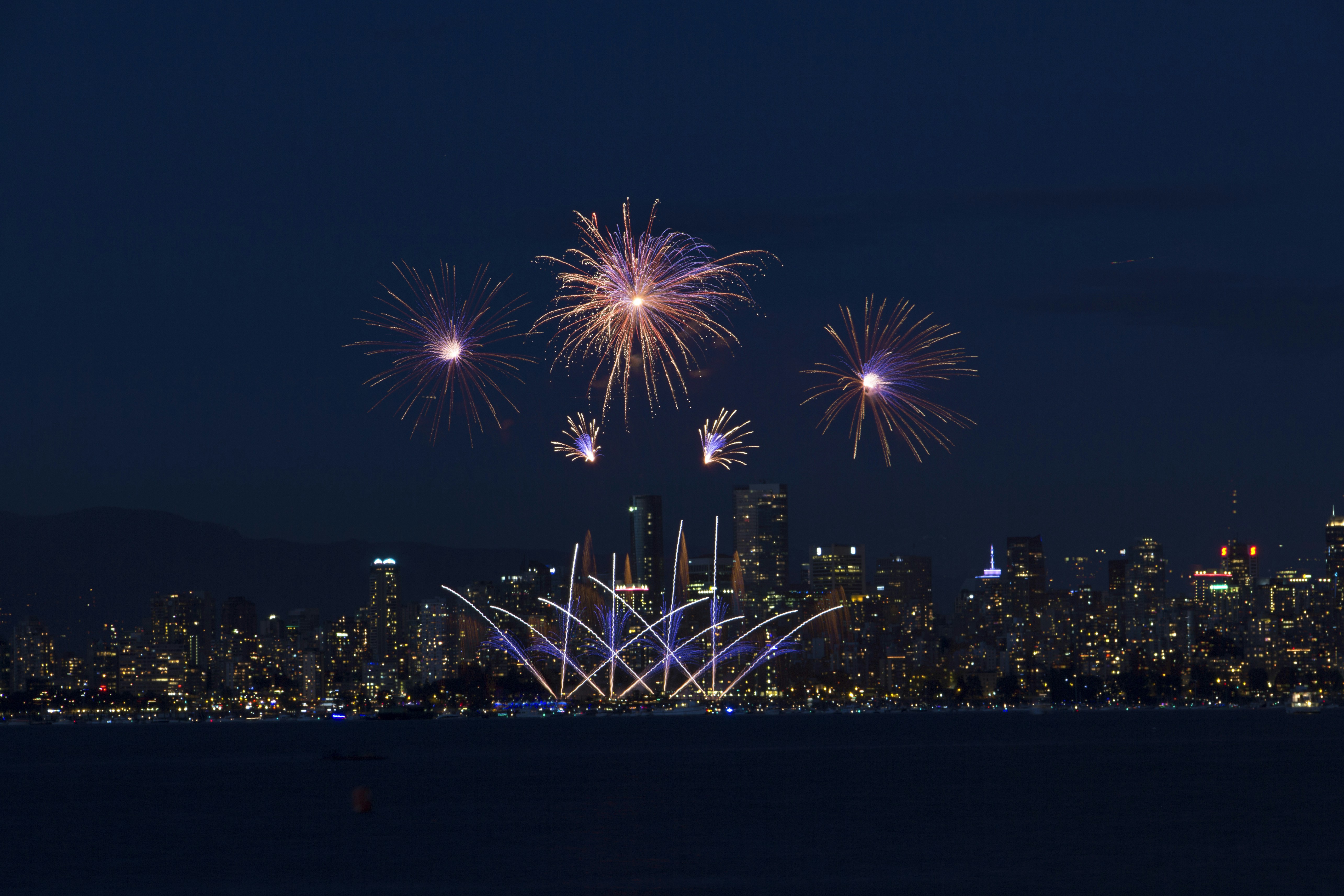 timelapse photo of fireworks