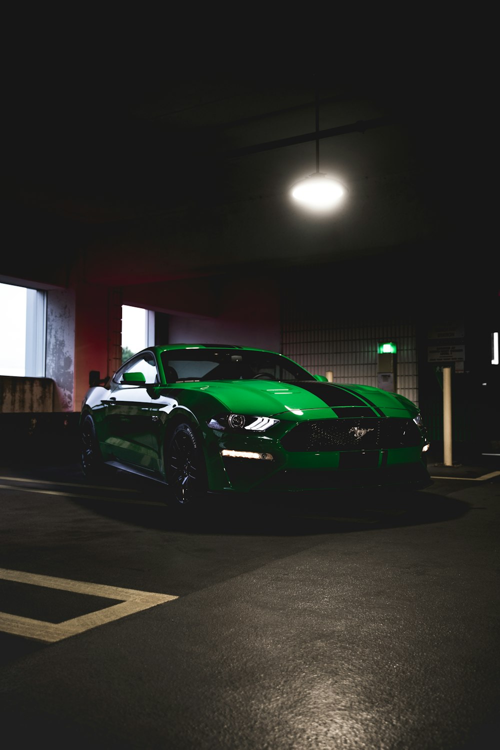 Ford Mustang verte