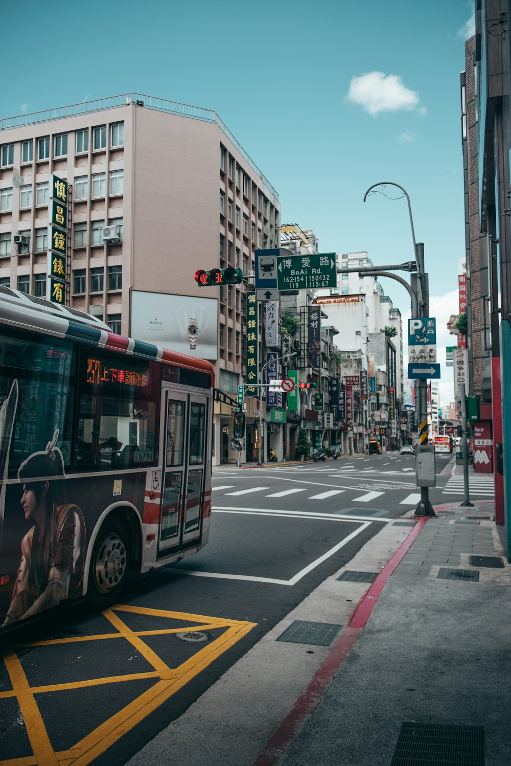 bus on road