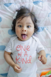 baby on bed