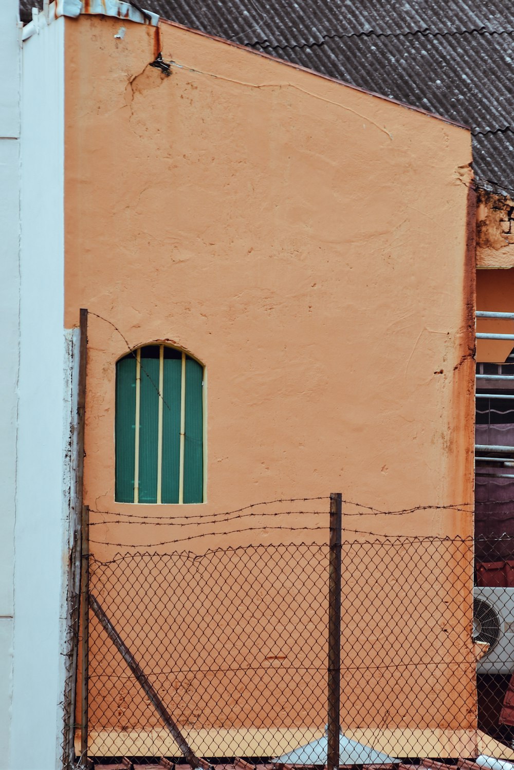 brown painted wall