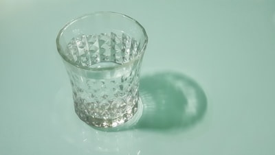 clear cut-glass cup glass zoom background