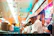 A busy restaurant kitchen using linen services.
