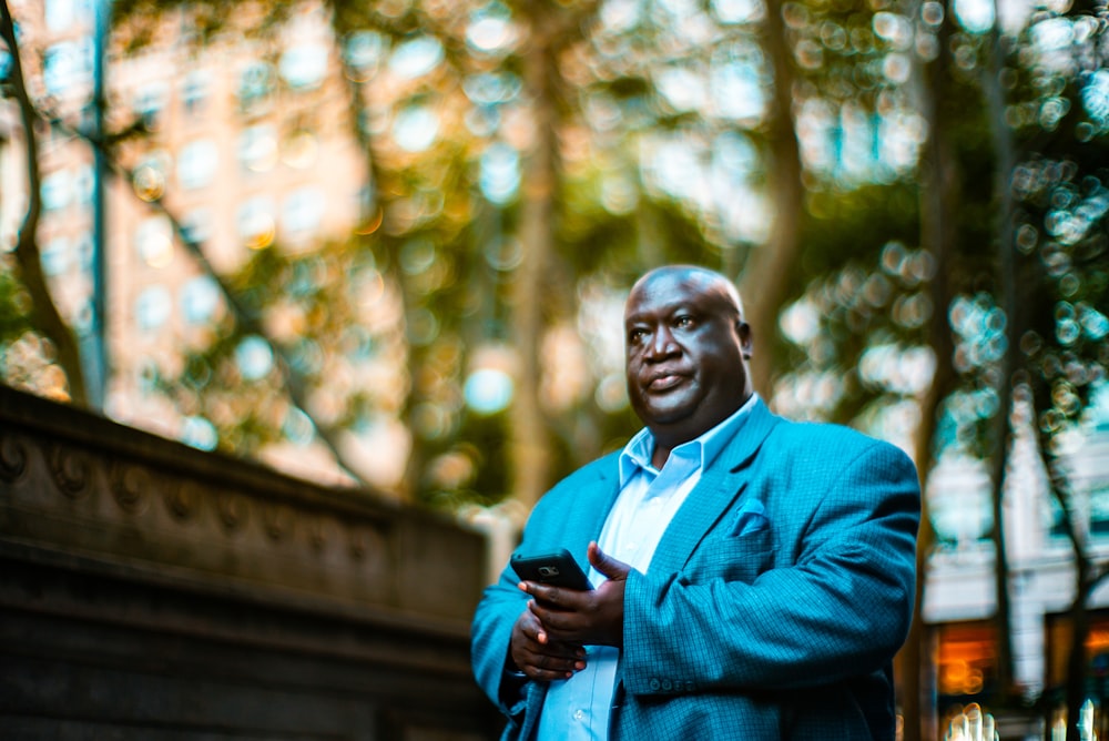 man wearing suit jacket