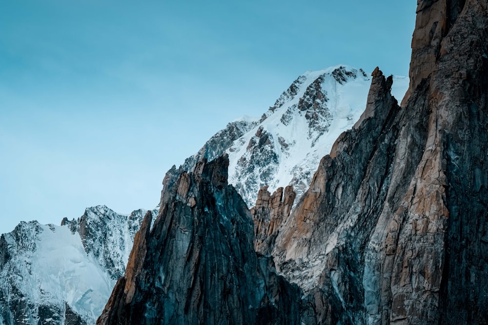 snow-capped mountains during daytime