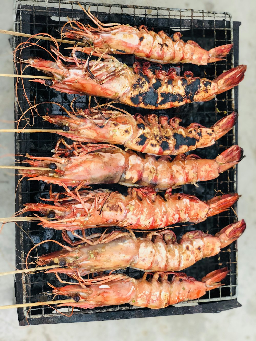 grill prawn