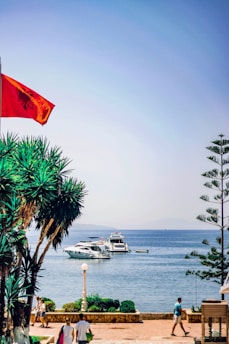 men's blue crew-neck shirt