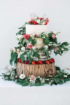flowers on brown base