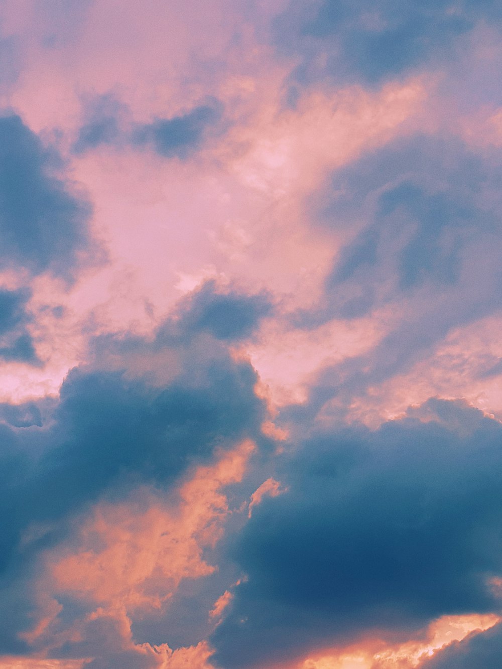 white clouds and blue sky