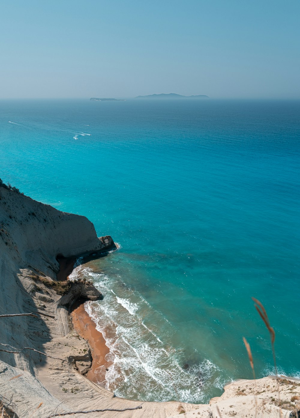 aerial photography of body of water