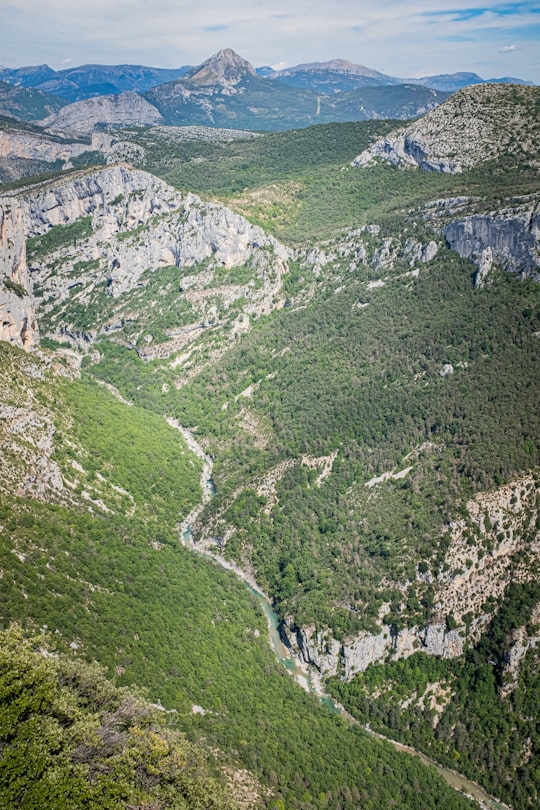 aerial view of mountains at daytime in Verdon Natural Regional Park France