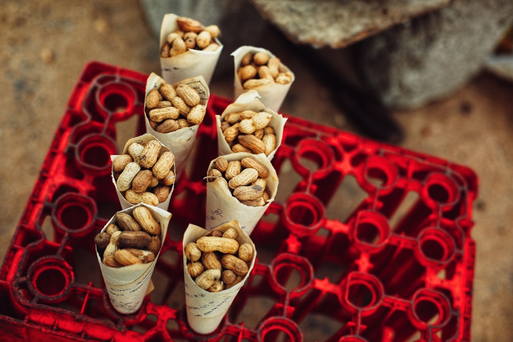 Nueces en caja