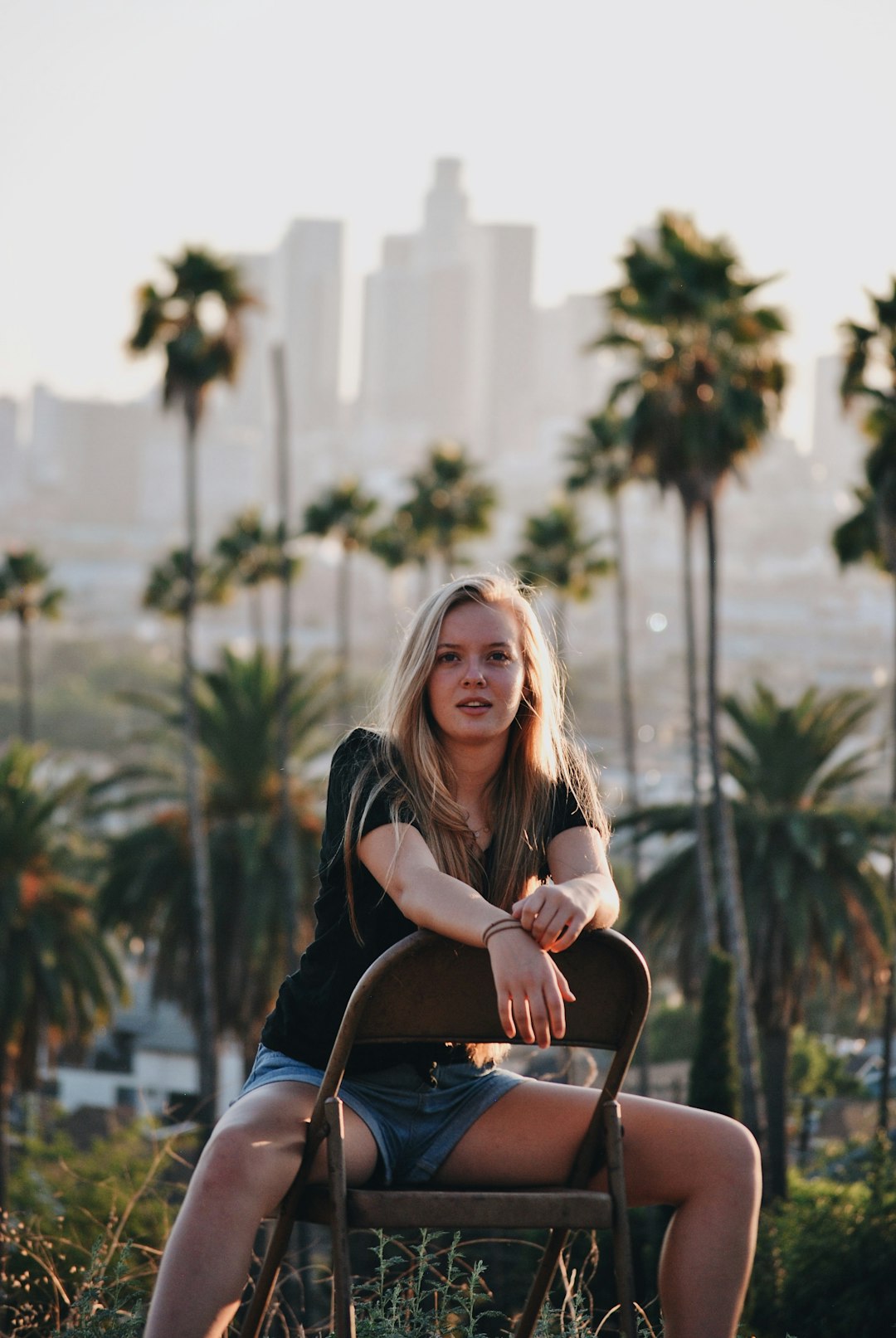 woman sitting on chair