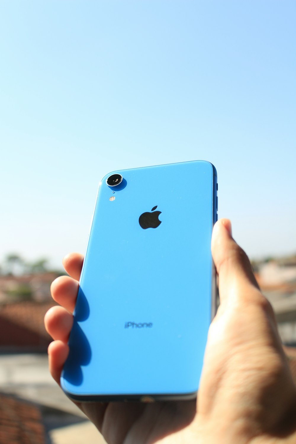 iPhone XS bleu