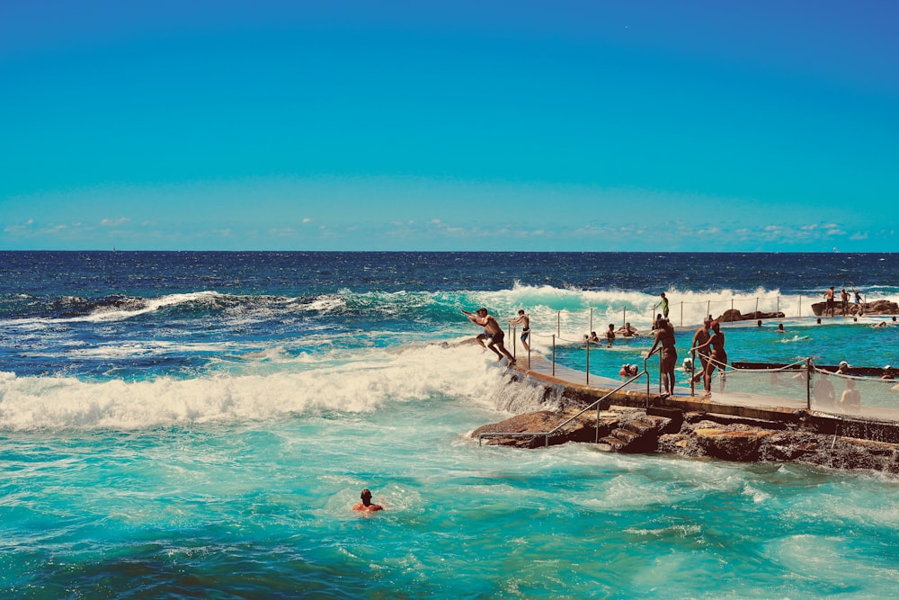 people on beach