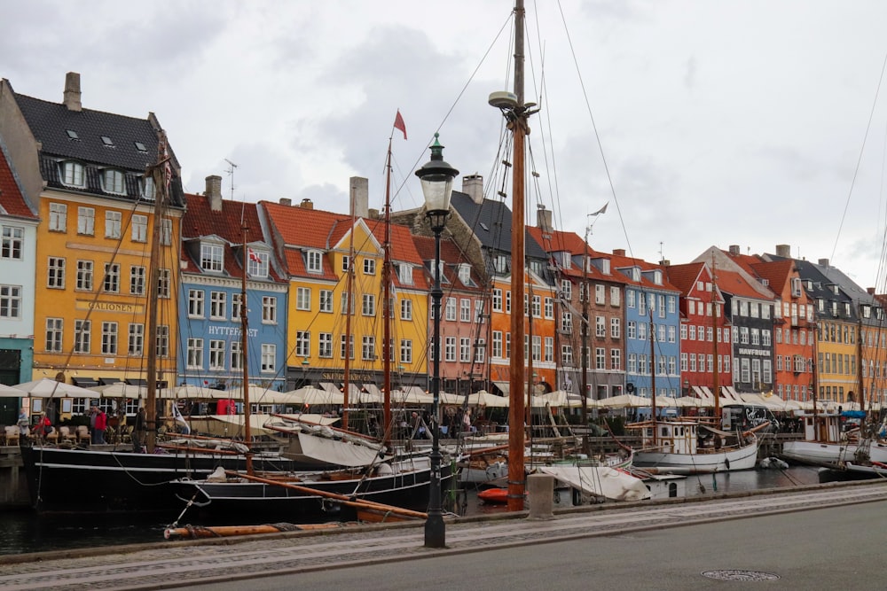 assorted-color buildings