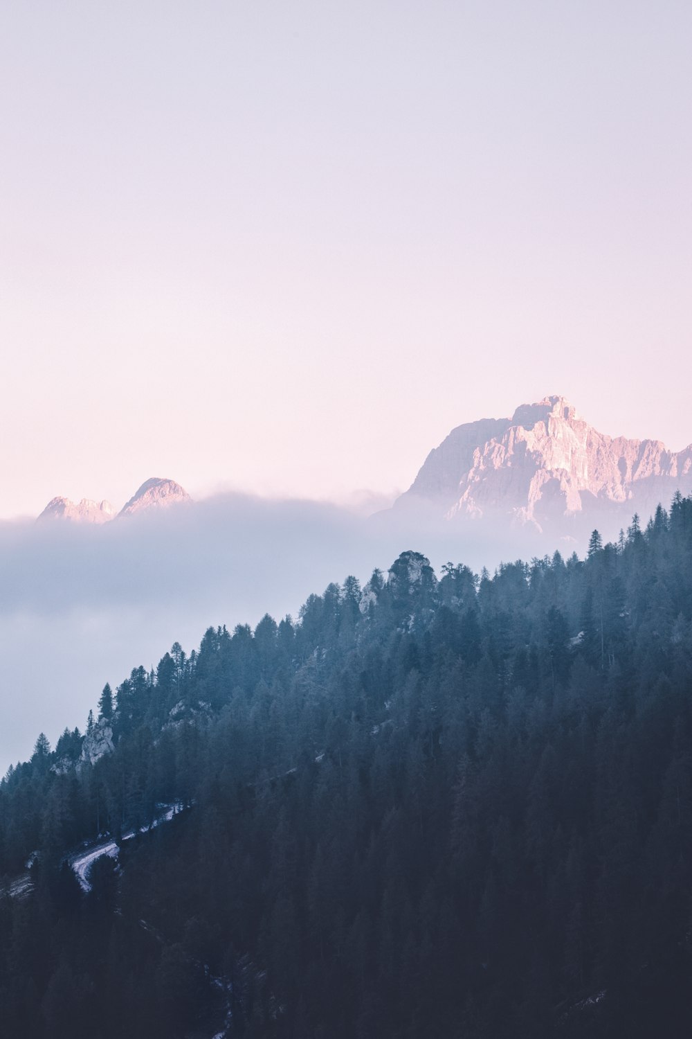 aerial view of mountains at daytime