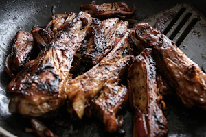 Dark moody plated dinner