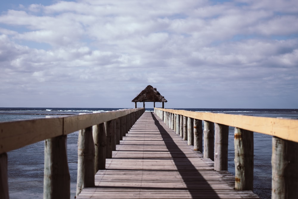 brown wooden bridge