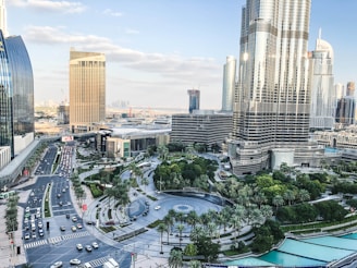 aerial-photography of city